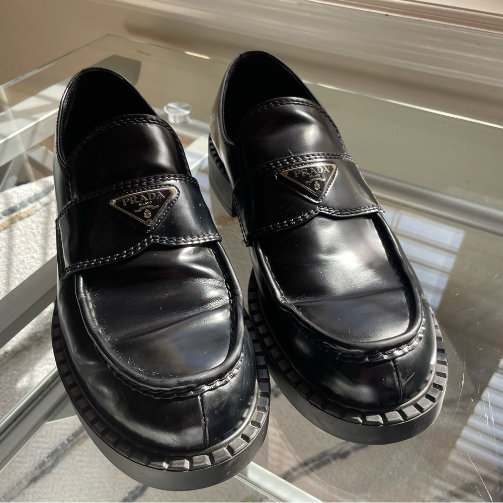 Prada Men's Black Loafers